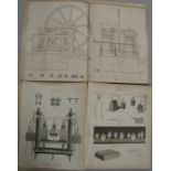 STEAM ENGINES, Chemistry etc., 90+ engravings (Q).