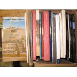 COUNTRY HOUSE AUCTION CATALOGUES, some ms. notes etc., i.e. used, some price lists. (1 box).