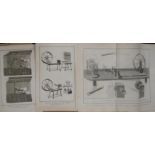 [TAPESTRY] coll'n of 18th c. French engravings of tapestry manufacture, engr. by Benard after Radel,