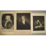 PORTRAIT PRINTS, sm. coll'n incl. mezzotints, astronomers & scientists (Q).