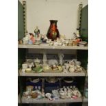 A large quantity of decorative china and collectable china.