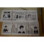 Bill Mevin, "The Perishers" and "Dynasty" original strip cartoons.