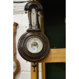 A Victorian barometer / thermometer.