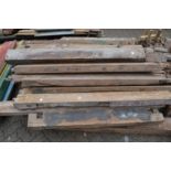 A large quantity of old Indian hardwood architectural elements.