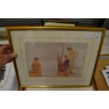 William Russell Flint, three colour prints.