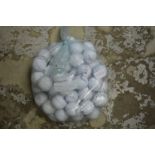 A bag of golf balls.