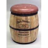 A BARREL SEAT "JACK DANIELS".