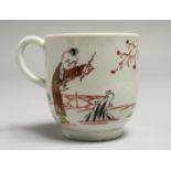 A JOHN PENNINGTON COFFEE CUP painted with the Scolding Woman