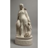 A GOOD PARIAN GROUP, depicting "HARVEST". 13ins high.