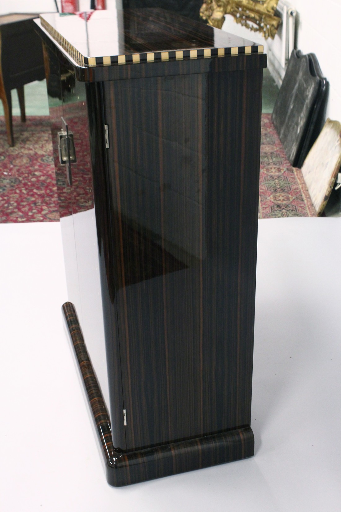 DAVID PATRICK GAGUECH (French Furniture Designer) A TWO-DOOR CABINET WITH A MACASSOR EBONY VENEER - Image 8 of 8