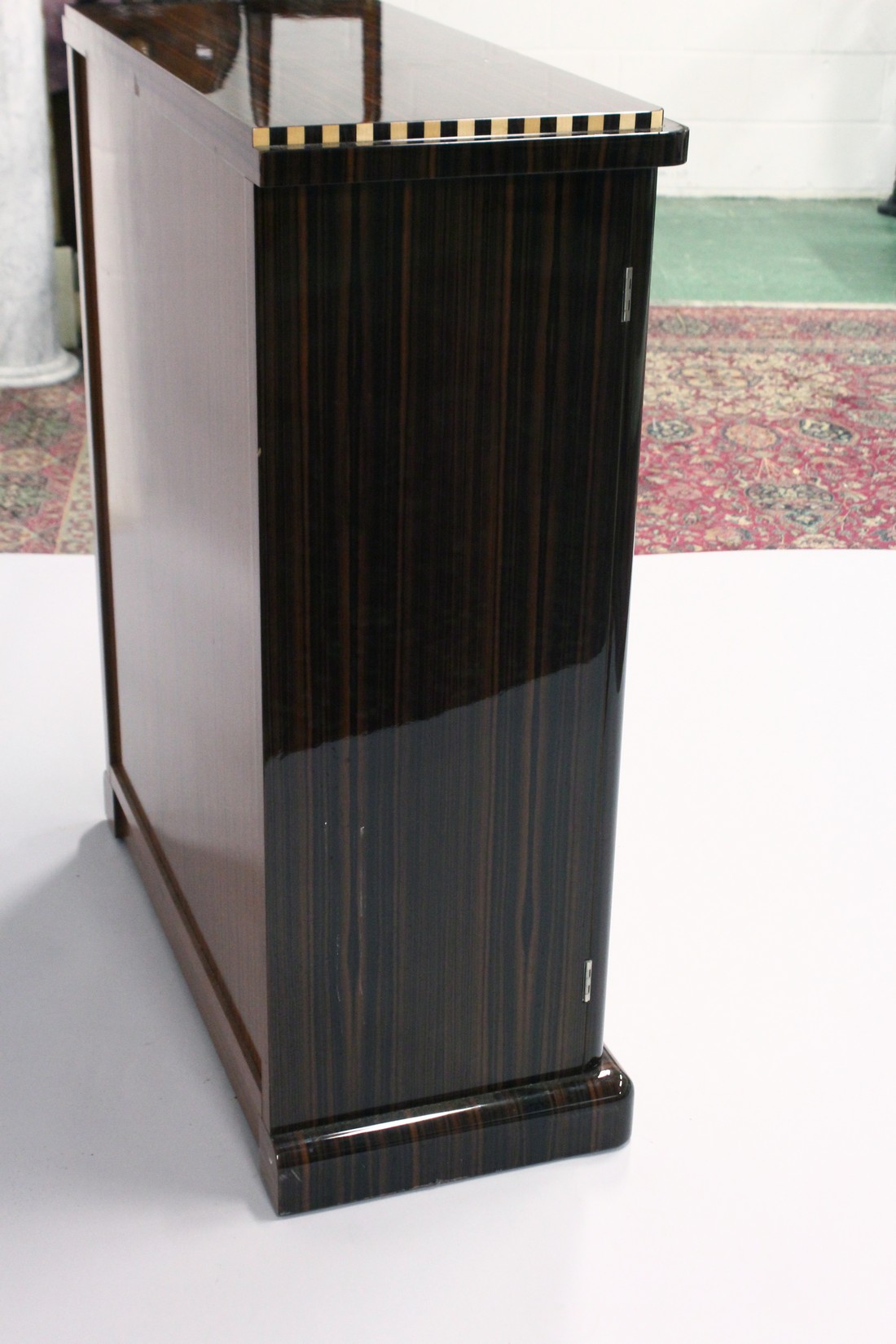 DAVID PATRICK GAGUECH (French Furniture Designer) A TWO-DOOR CABINET WITH A MACASSOR EBONY VENEER - Image 7 of 8