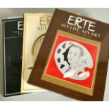 Erte, three books.