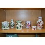 Masons Chartreuse mantle clock and similar items.