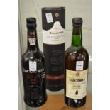 Sandiman vintage port 1958, one bottle together with a bottle of Grahams late bottled vintage port