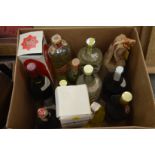 Box of wines and spirits.