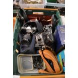 A quantity of cameras and camera equipment etc.