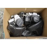 A box of cameras.