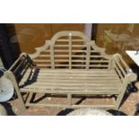 A Lutyens style garden bench.