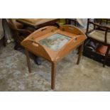 A butlers tray style table.