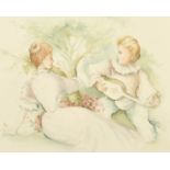 James Arthur Morris (20th Century) British, 'Music Hath Charms', watercolour, signed, 14" x 17", (