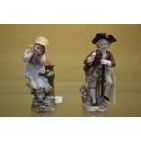 Two small continental porcelain figures.