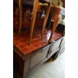 A mahogany washstand.