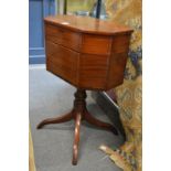 A 19th century mahogany worktable.