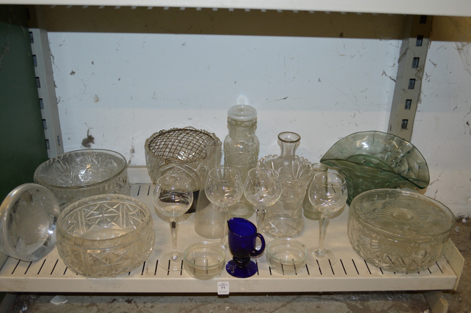 Various glassware.