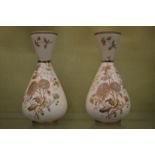 A pair of Royal Windsor blush ivory vases.