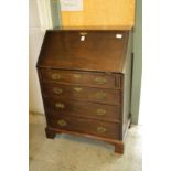 A good Georgian style mahogany small bureau.