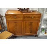 A mahogany cupboard.