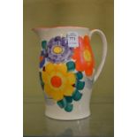 Susie Cooper for Gray's Pottery, floral decorated jug.