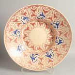 A LARGE HISPANO MORESQUE CIRCULAR LUSTRE CHARGER. 19ins diameter.