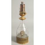 A RARE CASTLE MERCURY LAMP in the form of a decanter.
