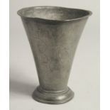 A 17TH CENTURY DUTCH WRIGGLESWORTH BEAKER. 5.5ins high.