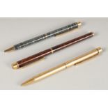 THREE SCHAFFER PENS: two ball point and one fountain pens.