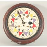 AN RAF WALL CLOCK with a 13 inch painted dial.