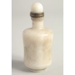A CHINESE HARDSTONE SCENT BOTTLE. 3ins long.