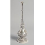 A RARE LARGE 19TH CENTURY CHINESE ROSEWATER SPRINKLER for the Islamic Indian market, hallmarked,
