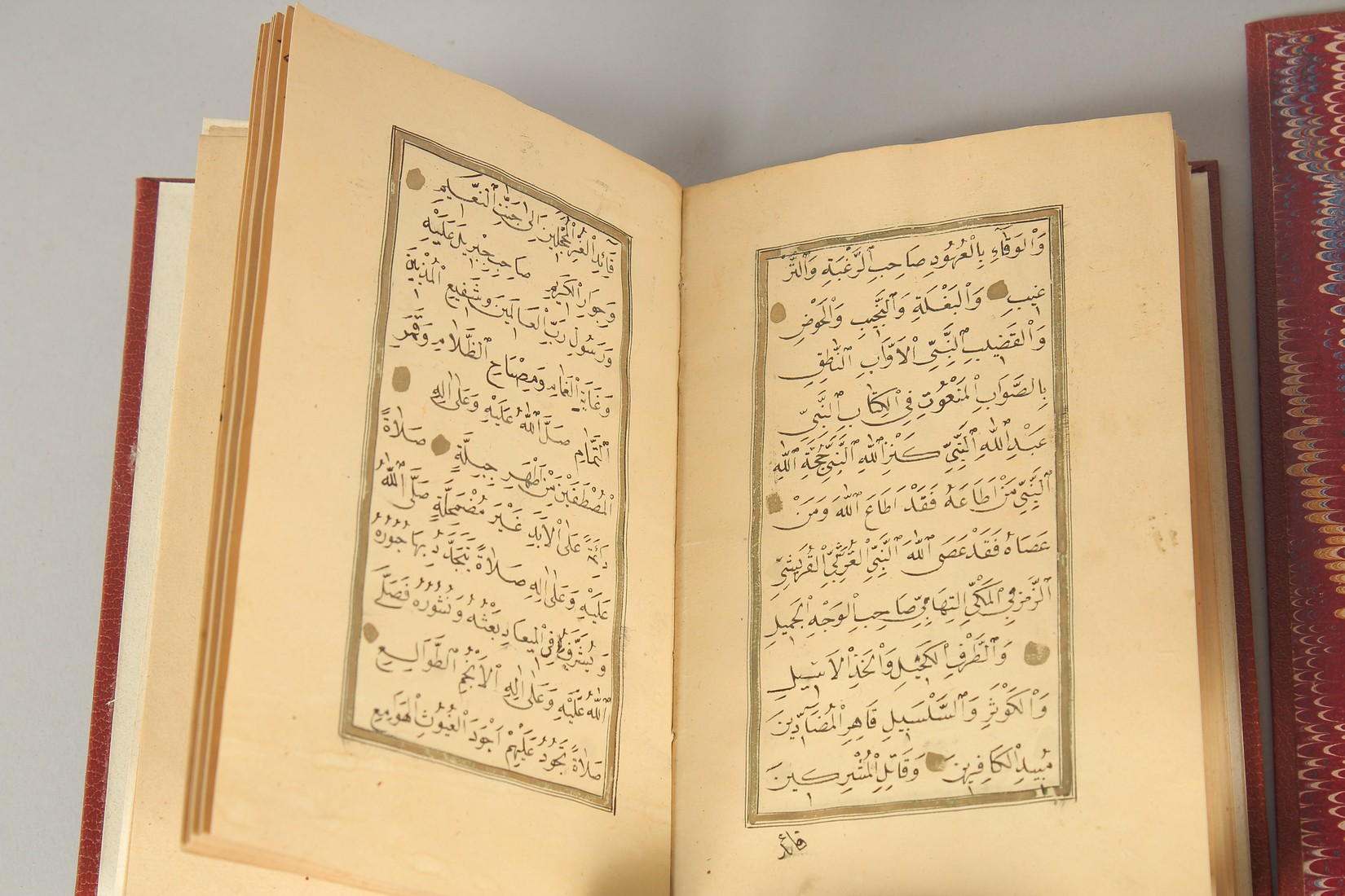 FOUR PERSIAN HARDBACK BOUND MANUSCRIPTS, each with later uniform binding, various sizes, (4). - Image 4 of 11