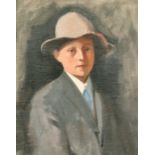 Arthur Royce Bradbury (1892-1977), a half-length portrait of a boy, believed to be a member of the