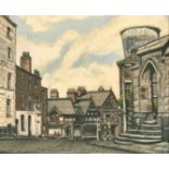 Terry Allen (20th Century) British, a Stockport Street view, oil on board, signed and dated with