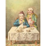 James Gillray (1757-1815), 'Charming - Well Again', hand-coloured caricature, 10.5" x 8" (27 x