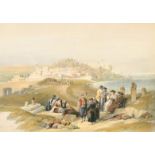After David Roberts (1796-1864) British, 'Jaffa Looking South', hand coloured lithograph,