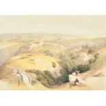 After David Roberts (1796-1864) British, 'Bethlehem', hand coloured lithograph, published by F. G.