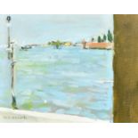 Ken Howard (1932-2022) British, a Venice waterway, oil on board, signed, 8" x 10" (20 x 25cm),