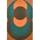 John Bevis (20th Century) An abstract with circles, screen print, numbered 11/25, signed and dated