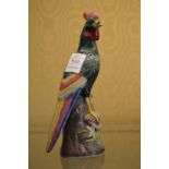 A Chinese pottery pheasant.