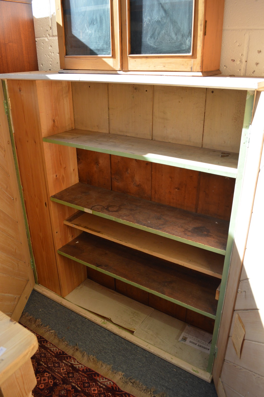 A Victorian pine two-door cupboard. - Image 2 of 2