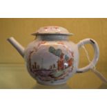 A small Famille Rose teapot.